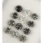 engagement salt and pepper diamond ring and imperfect diamond collection grey color round cut diamond 