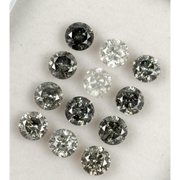 engagement salt and pepper diamond ring and imperfect diamond collection grey color round cut diamond 