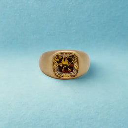 6.00 ct lab grown diamond men's ring featuring a bold and brilliant diamond in a luxury modern setting for men