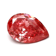 4.66 carat pear cut vivid pink lab grown diamond ring elegant luxury engagement jewelry for women unique designer bridal ring IGI certified fine jewelry