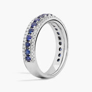 lab-created ruby-pink oval cut gemstone ring, adorned with sparkling white accent stones