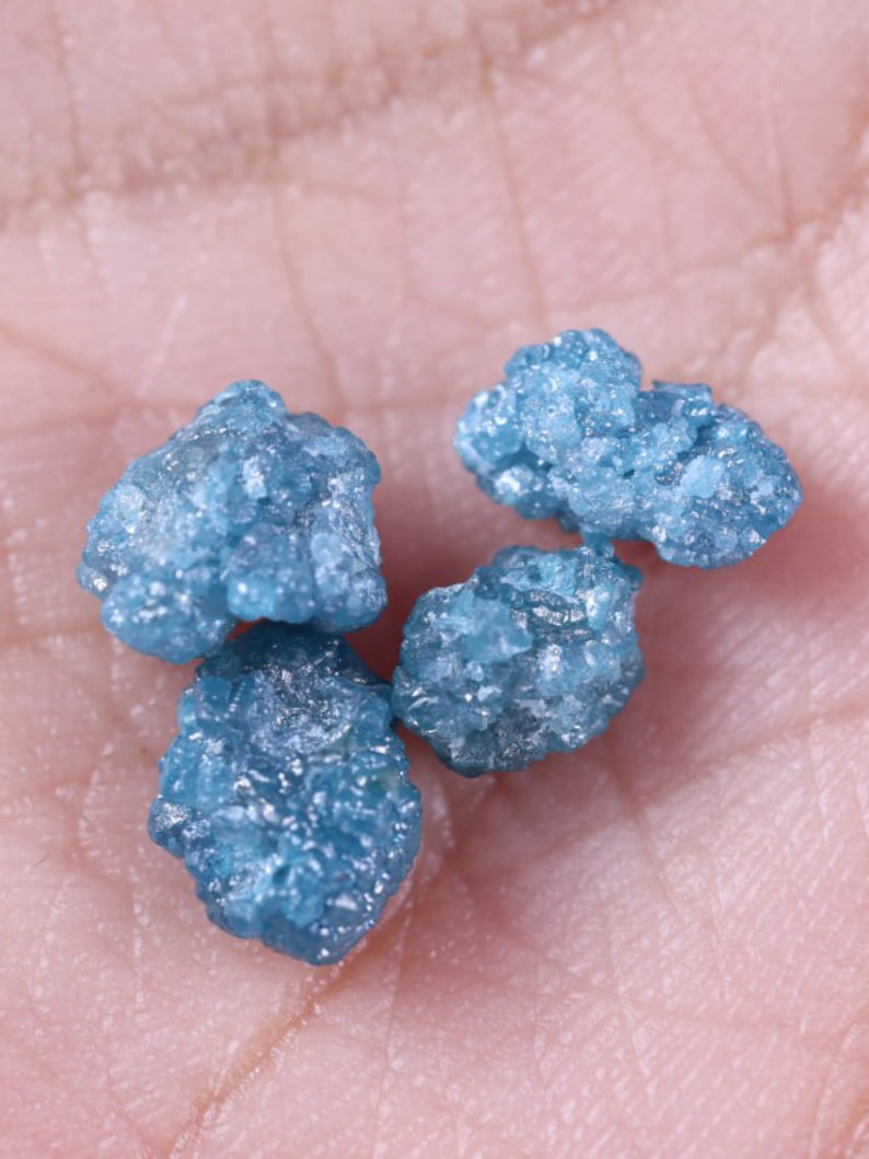Shop - Natural Uncut Blue Color 6.38 Carat Rough Diamond Lot