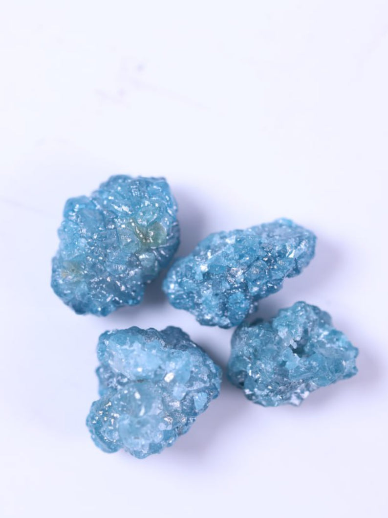 Shop - Natural Uncut Blue Color 6.38 Carat Rough Diamond Lot
