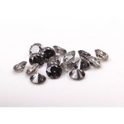 engagement salt and pepper diamond ring and imperfect diamond collection grey color round cut diamond 