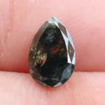 0.75Ct Black And BrownGrey Colour Diamond Pear Shaped Diamond Use For Custom Jewelry 