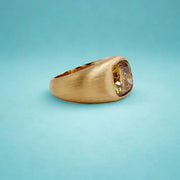 6.00 ct lab grown diamond men's ring featuring a bold and brilliant diamond in a luxury modern setting for men