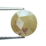 0.82ct Yellow Colored Diamond Loose Round Brilliant Cut Diamond For Custom Jewelry