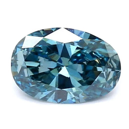 1.10 Ct dark blue oval cut lab grown diamond with deep color ideal for premium custom jewelry