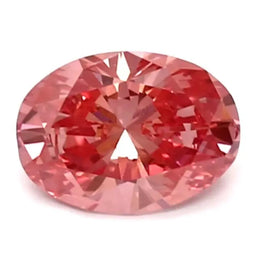 0.84 carat cushion cut vivid pink lab grown diamond ring IGI certified elegant luxury engagement jewelry for women