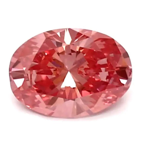 0.84 Ct Vivid Pink Oval Cut Lab Grown Diamond Premium Loose Stone For Custom Jewelry