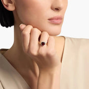 Fashion gemstone ring with elegant band and premium stone for stylish everyday look