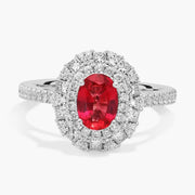 Fine gemstone ring with brilliant cut stone, elegant and timeless jewelry piece for women
