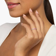 Unique gemstone ring showcasing vivid color stone with a sleek and comfortable band