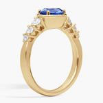Elegant gemstone ring with sparkling center stone set in polished band, perfect for daily wear