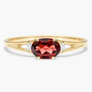 Handmade gemstone ring with natural stone, stylish jewelry for women and special occasions