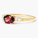 Handmade gemstone ring with natural stone, stylish jewelry for women and special occasions