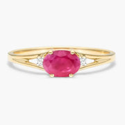Designer gemstone ring featuring colorful stone with modern band for stylish appearance