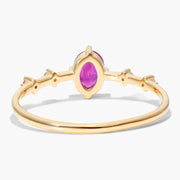 Luxury gemstone ring featuring vibrant colored stone with brilliant shine and classic design