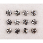 salt and pepper diamond, round cut natural diamond, 1 ct natural diamond, salt and pepper diamond ring 