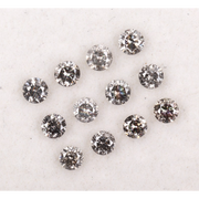 salt and pepper diamond, round cut natural diamond, 1 ct natural diamond, salt and pepper diamond ring 