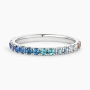 Beautiful gemstone ring with emerald cut stone and minimal band for elegant daily wear