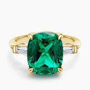 Premium gemstone ring with sparkling lab grown diamond halo in an elegant design for sophisticated jewelry lovers