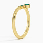 Modern gemstone ring with lab grown diamond sparkle crafted for stylish and eco friendly jewelry lovers