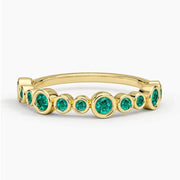 Vintage inspired gemstone ring with intricate design and sparkling center gemstone