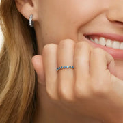 Stylish lab grown diamond ring with colorful gemstone center designed for modern elegance and timeless beauty