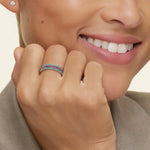 Luxury gemstone ring with brilliant cut center stone and sparkling side stones, perfect statement jewelry piece
