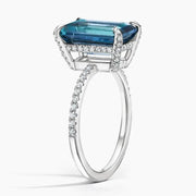 Bold gemstone ring with large center stone and statement design for eye catching look
