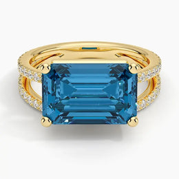 Classic gemstone ring with elegant design and sparkling stones, perfect for timeless and graceful jewelry lovers