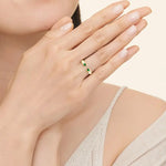 
Handcrafted gemstone ring with detailed setting and sparkling gemstone, ideal for premium jewelry