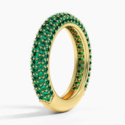 Charming gemstone ring with colorful gemstone and sleek band, perfect everyday jewelry for women