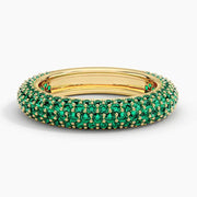 Charming gemstone ring with colorful gemstone and sleek band, perfect everyday jewelry for women
