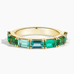 Chic gemstone ring with lab grown diamond detailing crafted for a radiant and contemporary jewelry appearance