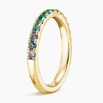 Refined lab grown diamond ring with colorful gemstone detail for a polished and elegant jewelry look