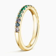 Refined lab grown diamond ring with colorful gemstone detail for a polished and elegant jewelry look