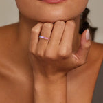 Minimalist gemstone ring with clean design and elegant stone, perfect for simple and modern jewelry style