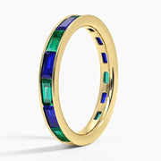 Unique gemstone ring with lab grown diamond accents in a bold and elegant fine jewelry design