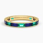 Unique gemstone ring with lab grown diamond accents in a bold and elegant fine jewelry design