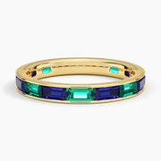Unique gemstone ring with lab grown diamond accents in a bold and elegant fine jewelry design