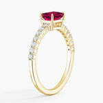 Modern gemstone ring with unique design and colorful center stone, perfect for trendy and stylish women