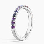 Classic gemstone ring with oval cut center stone and fine polished band for women jewelry