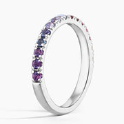 Classic gemstone ring with oval cut center stone and fine polished band for women jewelry