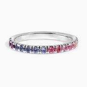 Classic gemstone ring with oval cut center stone and fine polished band for women jewelry