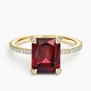 Fashion gemstone ring with bold design and vibrant gemstone, perfect for statement and trendy look