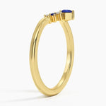 Elegant lab grown diamond ring with gemstone center offering a sophisticated and timeless jewelry look