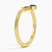 Elegant lab grown diamond ring with gemstone center offering a sophisticated and timeless jewelry look