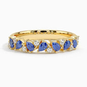 Premium gemstone ring with lab grown diamond accents designed for a luxurious and refined jewelry finish